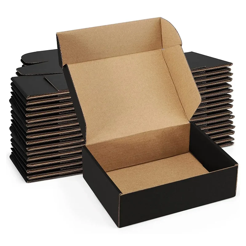 Black Kraft Mailer Shipping Box