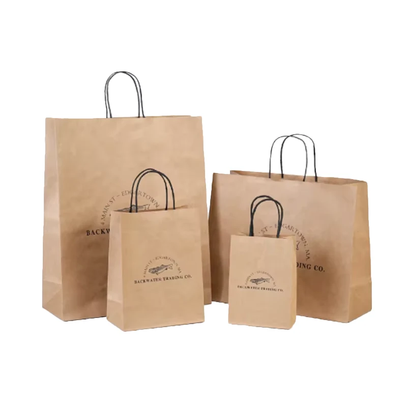 Brown Kraft Twisted Handle Shopping Bag