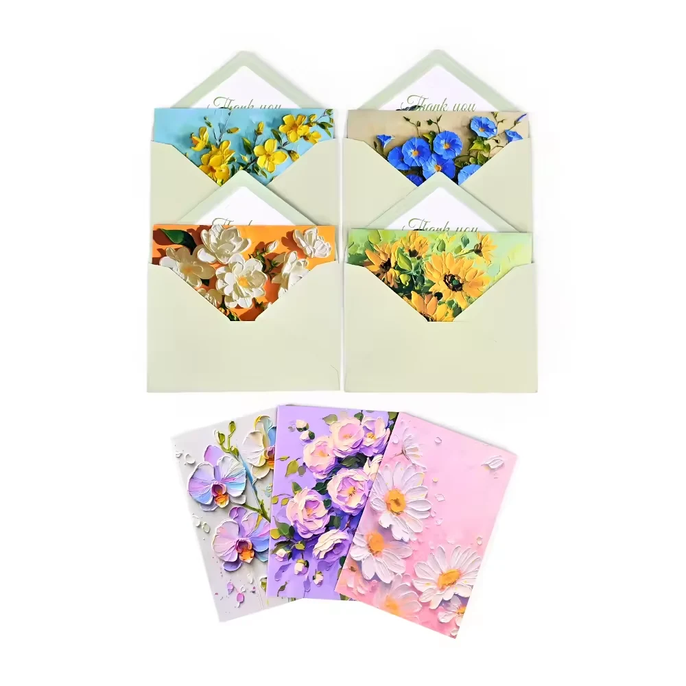 Flower Writable Greeting Cards