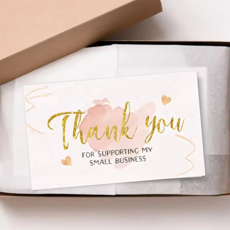 Gold Foil Thank You Card