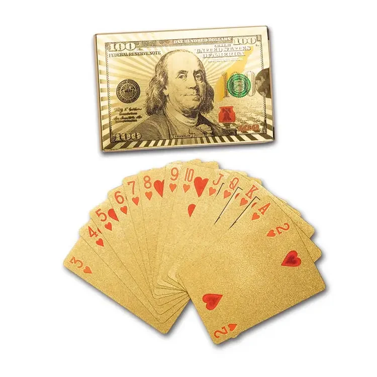 Gold Waterproof PVC Playing Cards