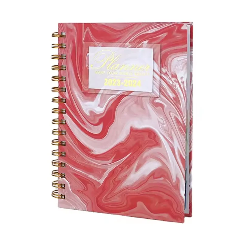 Marble Printing Spiral Goal Planner